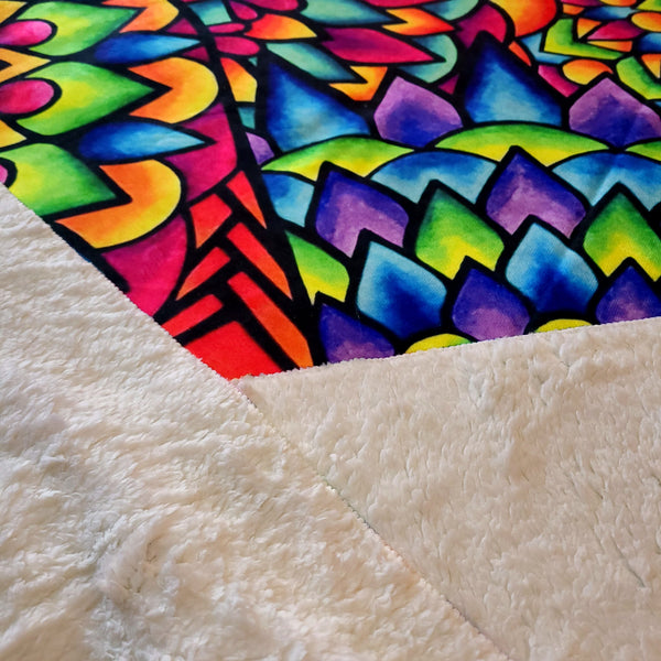 Mandala Sherpa Blanket